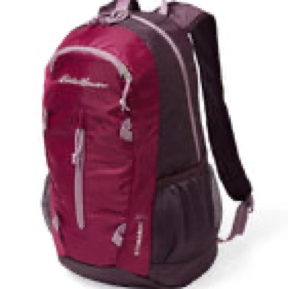 NIP EDDIE BAUER STOWAY BACKPACK 20L BURGANDY